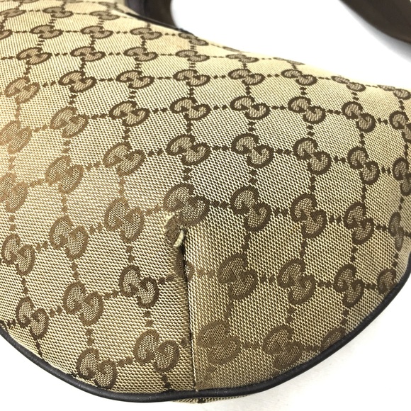 Authentic Gucci crossbody bag brown canvas - Picture 8 of 16